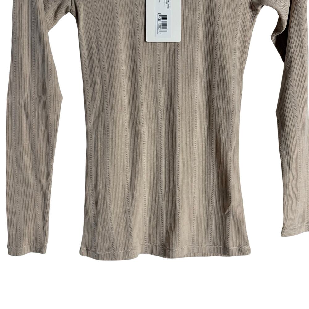 The Great Cream The Pointelle Sleep Long Sleeve Scoop Ballet Tee Small - Picture 6 of 10